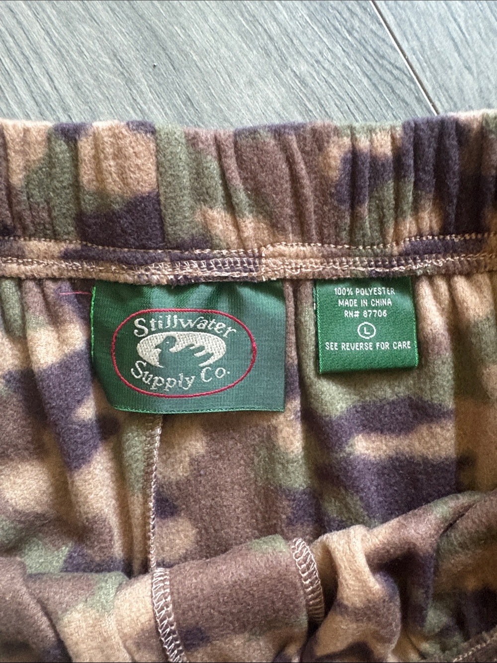 Camo Fleece PJ Joggers - Comfort Fit - Picture 4 of 5